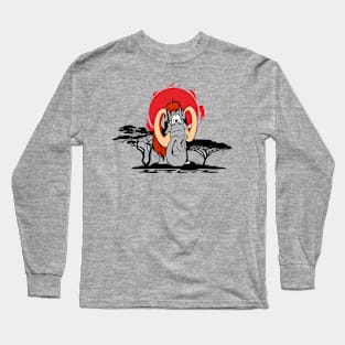 Geek Mammoth Sunset Long Sleeve T-Shirt